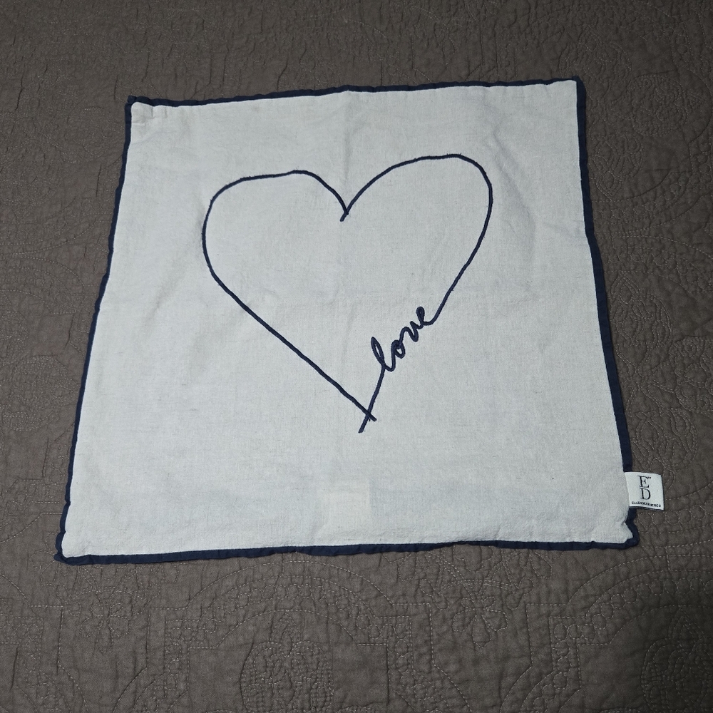 Ellen Love Heart Throw Pillow Case ED by Ellen Degeneres Pillowcover, cover only